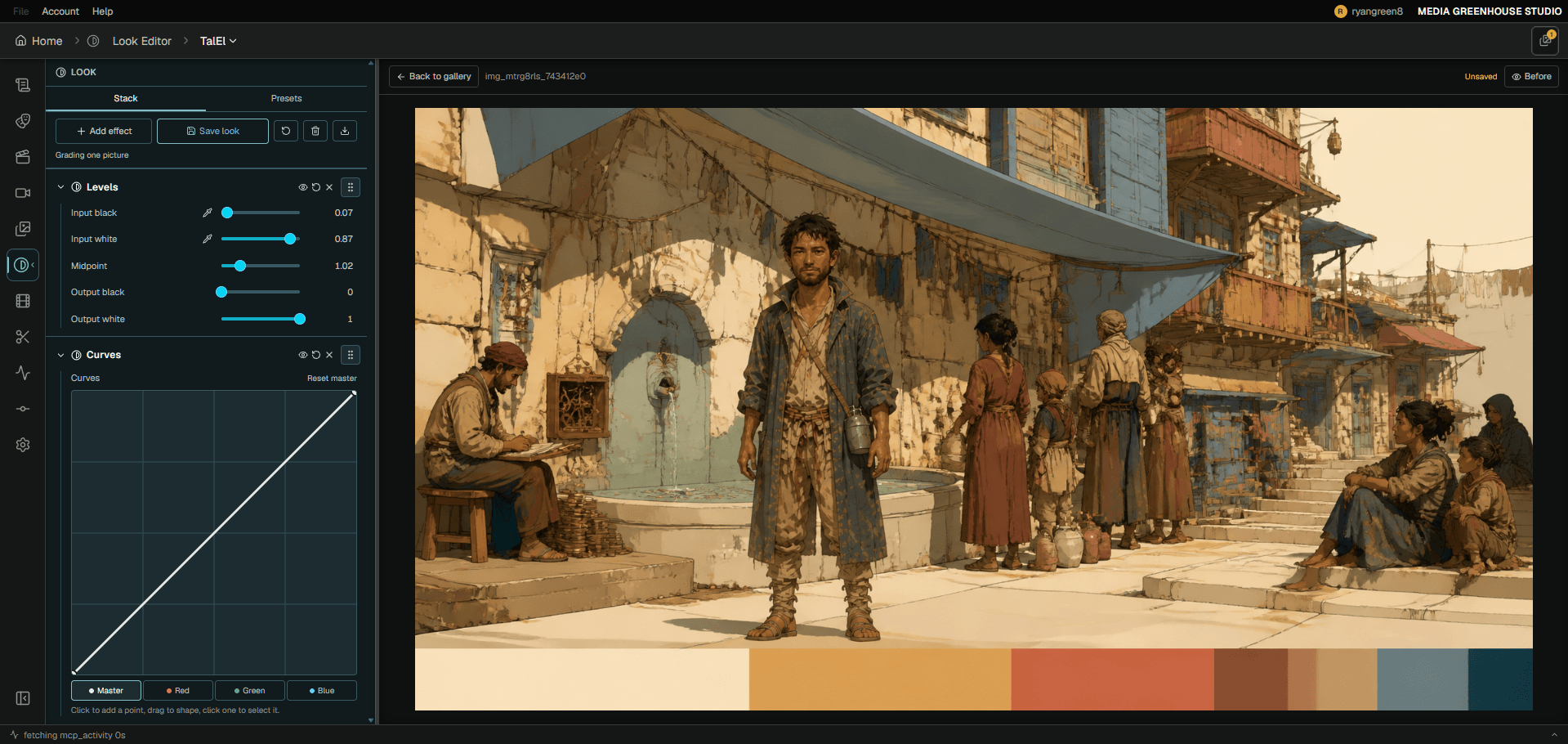 Media Greenhouse Studio - Look editor
